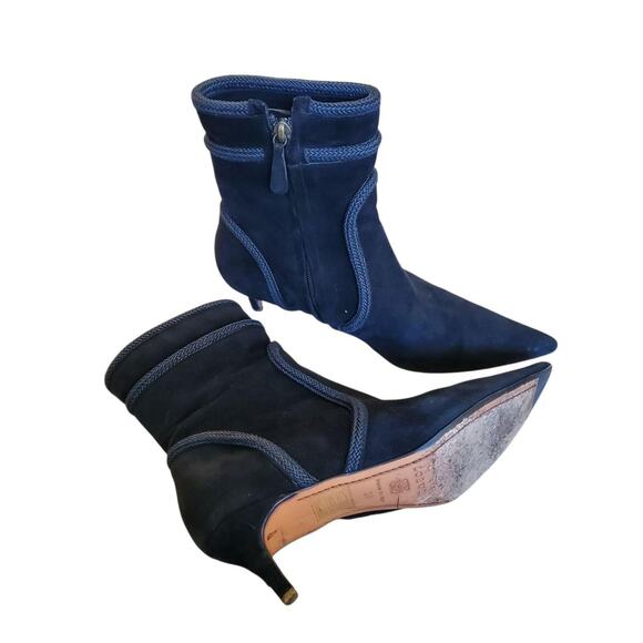 Authentic Loewe Archive Suede Heeled Ankle Boots - Size 37 - Picture 7 of 8